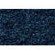 Koberec BERBER čtvercový 9000, tmavě-modrý - střapce, Maroko Shaggy