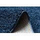 Килим BERBER квадратний 9000 темно-синій бахромою волохатий
