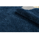 Tappeto BERBER quadrato 9000 blu scuro Frange berbero marocchino shaggy