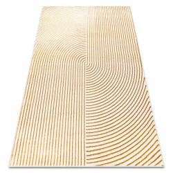 Сучасний килим SAMPLE Naxos A0115, Геометричний - структурний, кремовий / золото