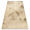 Tappeto moderno SAMPLE Naxos A0115, Geometrico - strutturale, beige / oro