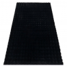 Carpet BUBBLE black 25 IMITATION OF RABBIT FUR 3D structural