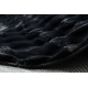 Vaip BUBBLE black 25 3D struktuurne jänesekarusnaha imitatsioon