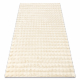 Carpet BUBBLE ivory 12 IMITATION OF RABBIT FUR 3D structural