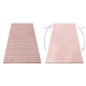 Gulvtæppe BUBBLE pudder pink 45 IMITATION AF KANINPELS 3D strukturel