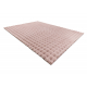 Carpet BUBBLE powder pink 45 IMITATION OF RABBIT FUR 3D structural