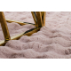 Tepih BUBBLE puderasto ružičasta 45 IMITACIJA ZEČJEG KRZNA 3D strukturalni