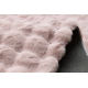 Μοκέτα BUBBLE ροζ σε σκόνη 45 IMITATION OF RABBIT FUR 3D structural