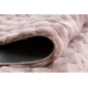 Vaip BUBBLE puuder roosa 45 3D struktuurne jänesekarusnaha imitatsioon