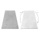 Teppich BUBBLE silber 21 IMITATION VON KANINCHENFELL 3D - strukturell