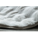 Teppe BUBBLE sølv 21 IMITATION OF RABBIT fur 3D strukturell
