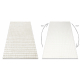 Carpet BUBBLE white 11 IMITATION OF RABBIT FUR 3D structural