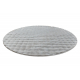 Carpet BUBBLE circle silver 21 IMITATION OF RABBIT FUR 3D structural