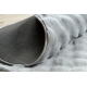 Teppe BUBBLE sirkel sølv 21 IMITATION OF RABBIT fur 3D strukturell