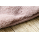 Teppe BUBBLE sirkel pudder rosa 45 IMITATION OF RABBIT fur 3D strukturell