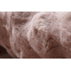 Teppe BUBBLE sirkel pudder rosa 45 IMITATION OF RABBIT fur 3D strukturell