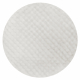Tapis BUBBLE cercle blancs 11 IMITATION DE FOURRURE DE LAPIN 3D structurel