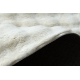 Teppe BUBBLE sirkel hvite 11 IMITATION OF RABBIT fur 3D strukturell