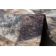 Teppe PATCHWORK 21715 brun - Kuskinn, Diamanter
