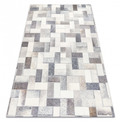 Carpet PATCHWORK 21723 grey - Cowhide, boards 