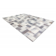 Tapete PATCHWORK 21723 cinza - Couro, pranchas