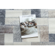 Tapete PATCHWORK 21723 cinza - Couro, pranchas