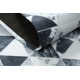 Carpet PATCHWORK 21722 grey - Cowhide, Triangles
