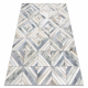 Tæppe PATCHWORK 21721 beige / grå - Kohud, geometrisk