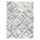 Tappeto PATCHWORK 21721 beige / gris - Pelle di vacchetta, geometrico