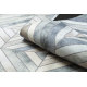 Teppich PATCHWORK 21721 beige / grau - Rindsleder, geometrisch 