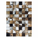 Teppe PATCHWORK 21718 brun - Kuskinn, firkanter 