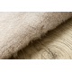 Modern carpet TEDDY NEW sand 52 shaggy, plush, very thick beige