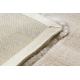 Moderne teppe TEDDY NEW sand 52 shaggy, plysj, veldig tykk beige