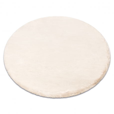 Kilimas TEDDY NEW sand 52 Šagrenės smėlio spalvos labai storas, pliušinis, nuo slydimo 