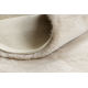 Kilimas TEDDY NEW sand 52 Šagrenės smėlio spalvos labai storas, pliušinis, nuo slydimo 