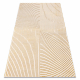 Modern matta SAMPLE Naxos A0115 full embosy, Geometrisk - strukturell, kräm / guld