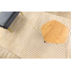 Moderner Teppich SAMPLE Naxos A0115 full embosy, Geometrisch – strukturell, creme / gold