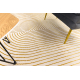 Tappeto moderno SAMPLE Naxos A0115 full embosy, Geometrico - strutturale, crema / oro