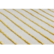 Moderný koberec VZOR Naxos A0115 full embosy, Geometrický - štruktúrny, krémová / zlatá