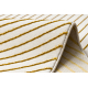 Modern carpet SAMPLE Naxos A0115 full embosy, Geometric - structural cream / gold