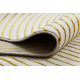 Modern tapijt SAMPLE Naxos A0115 full embosy, Geometrisch - structureel, creme / goud