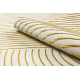 Modernus kilimas SAMPLE Naxos A0115 full embosy, Geometrinis - struktūrinis, kreminis / aukso