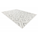 Sample szőnyeg Sisal GENESIS E6603 Gyémántok, krém / szürke
