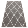 Carpet SAMPLE Shaggy OSLO Y0070 Diamonds grey / cream
