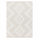 Tappeto ECO SIZAL BOHO MOROC Diamants 22312 franges - strutturale beige / crema, tappeto in cotone riciclato