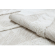 Fonott Sizal szőnyeg boho MOROC gyémánt 22312 rojt - szerkezeti bézs / krém, újrahasznosított szőnyeg