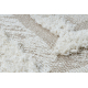 Kilimas MOROC 22314 rombai, zigzagas, boho Ekologiškas, Eko sizalis, kutai - struktūrinis smėlio spalvos / kremastaas