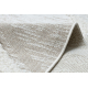 Fonott Sizal szőnyeg MOROC 22314 rombuszok, cikcakk, boho rojt - szerkezeti bézs / krém
