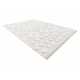 Carpet ECO SISAL MOROC 22319 rhombuses boho 22314 fringe - structural beige / cream