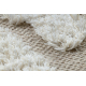 Carpet ECO SISAL MOROC 22331 Abstraction boho fringe - structural beige / cream